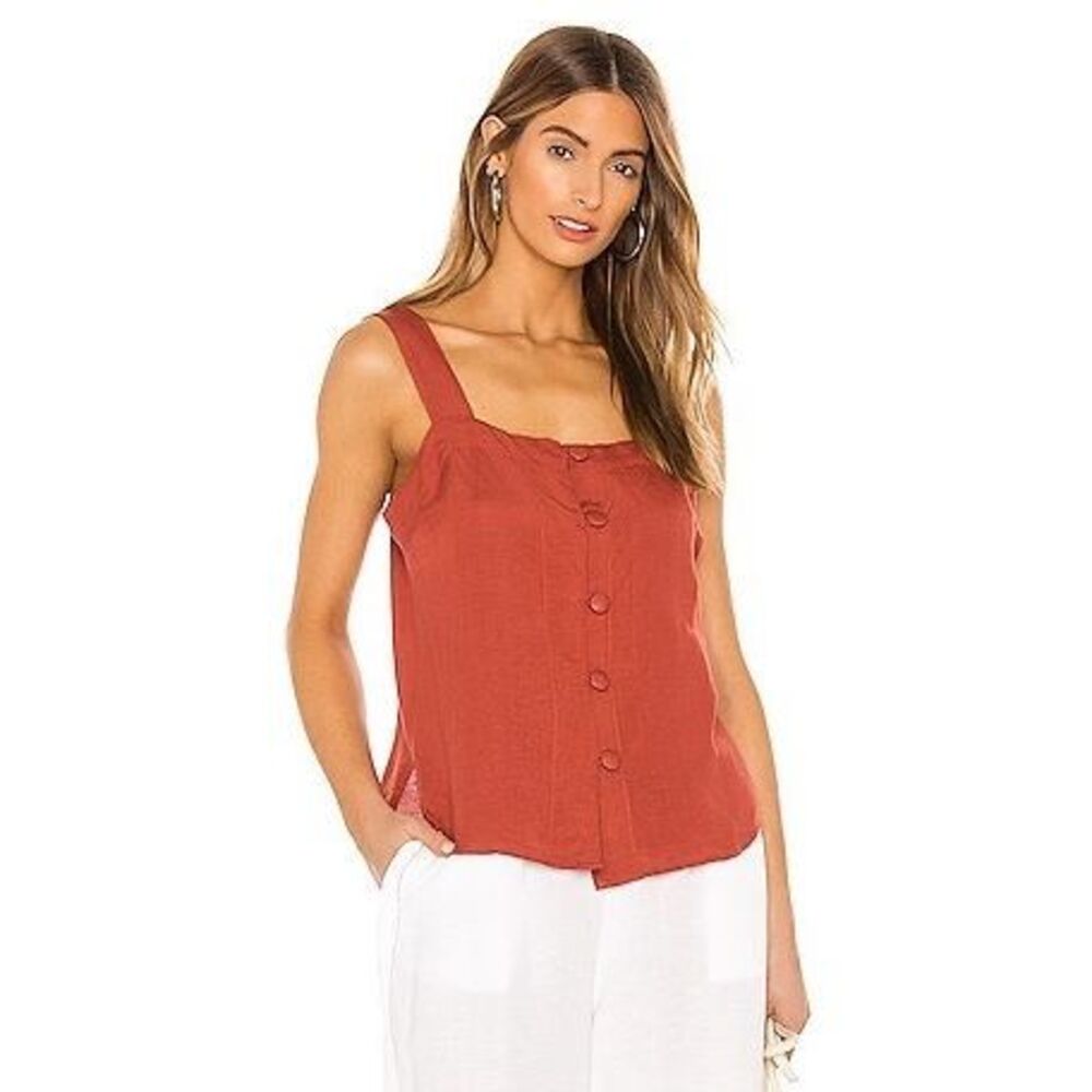 ✨Seafolly Scarlet Linen Rust Sz Small Top✨